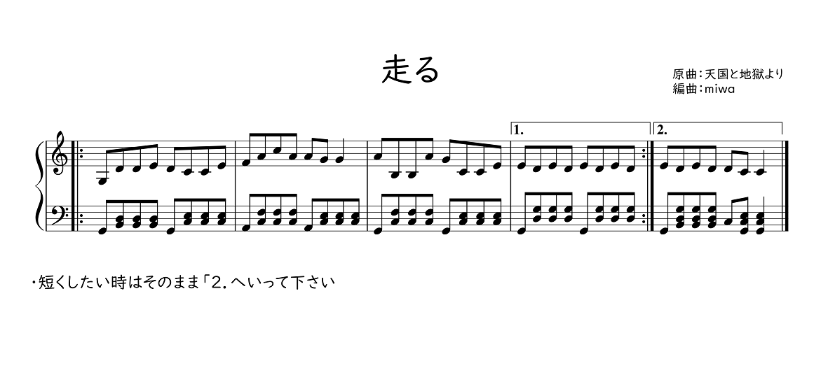リトミック 身体表現 や劇遊び 生活発表会 など幼稚園や保育園で使える曲 オススメの無料楽譜です 簡単なのでピアノ初心者にも 保育でラララ