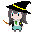 魔女っ子ピクセルアート