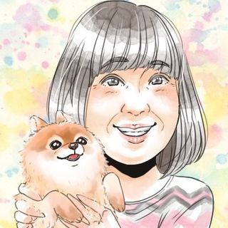 人物画 女性と犬の肖像画 少女と彼女の犬 (版画)